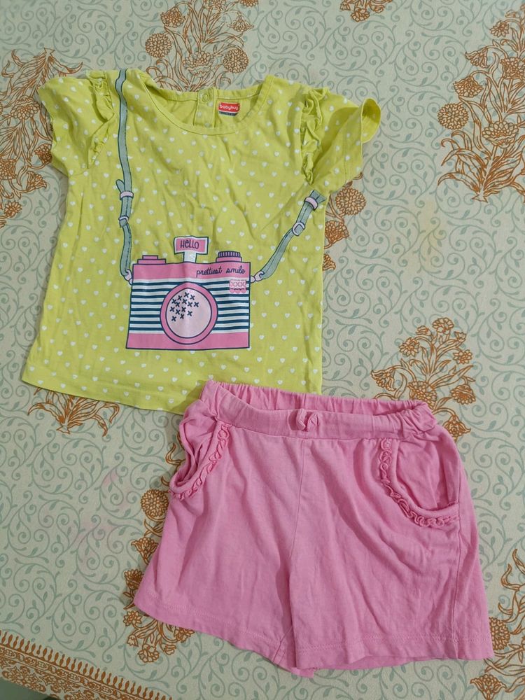 Summer Top Shorts Set