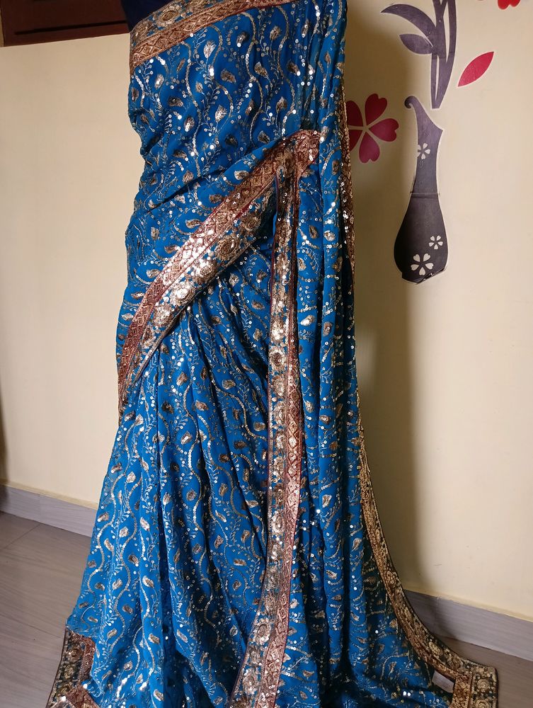 New Designer all over work saree