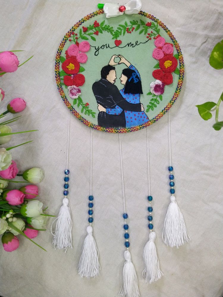 Couple Embroidery Hoop