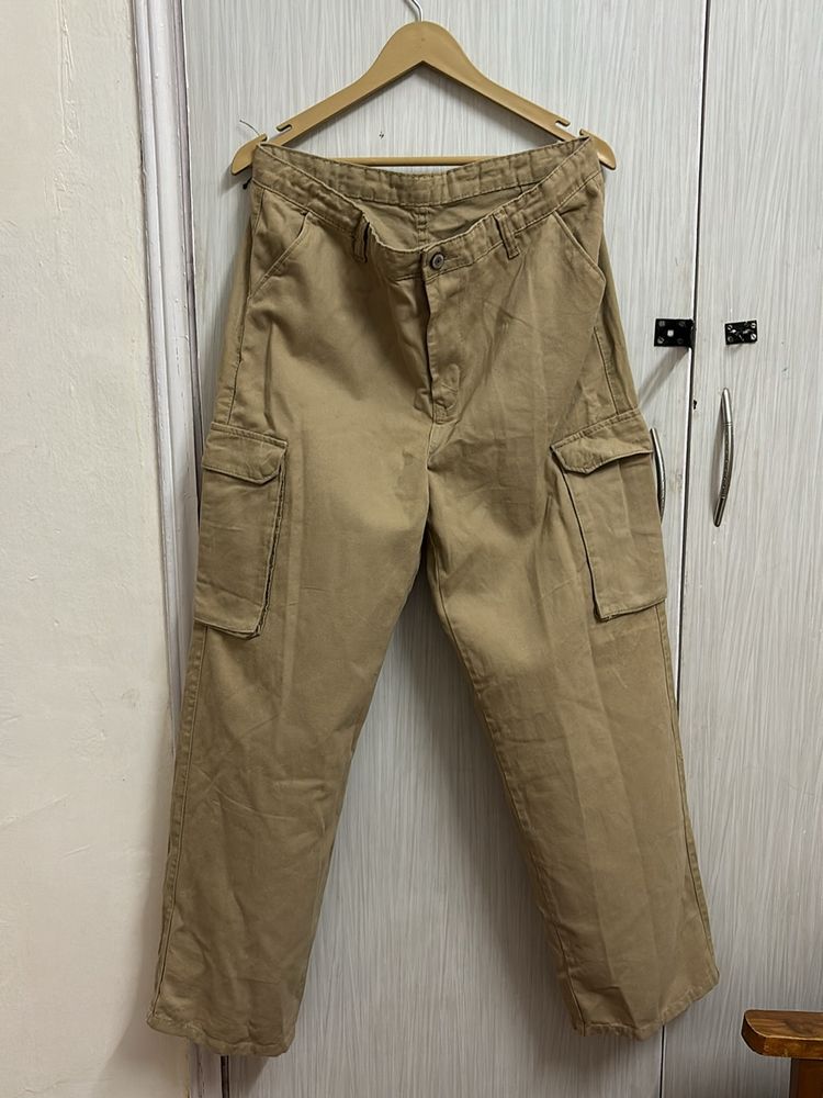 Khaki Cargo Denim