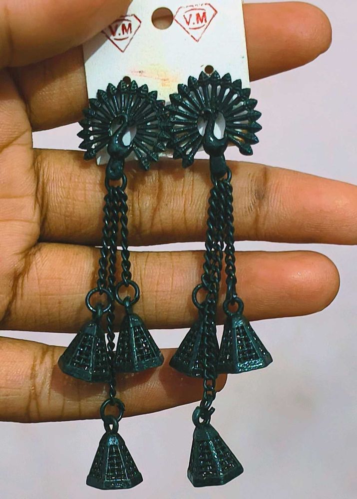 Peacock Jhumki Earring