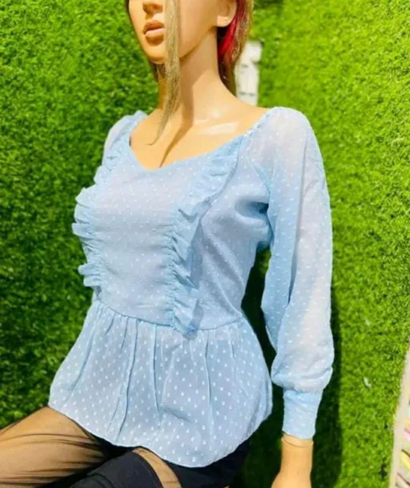 A Light Blue Colour Top