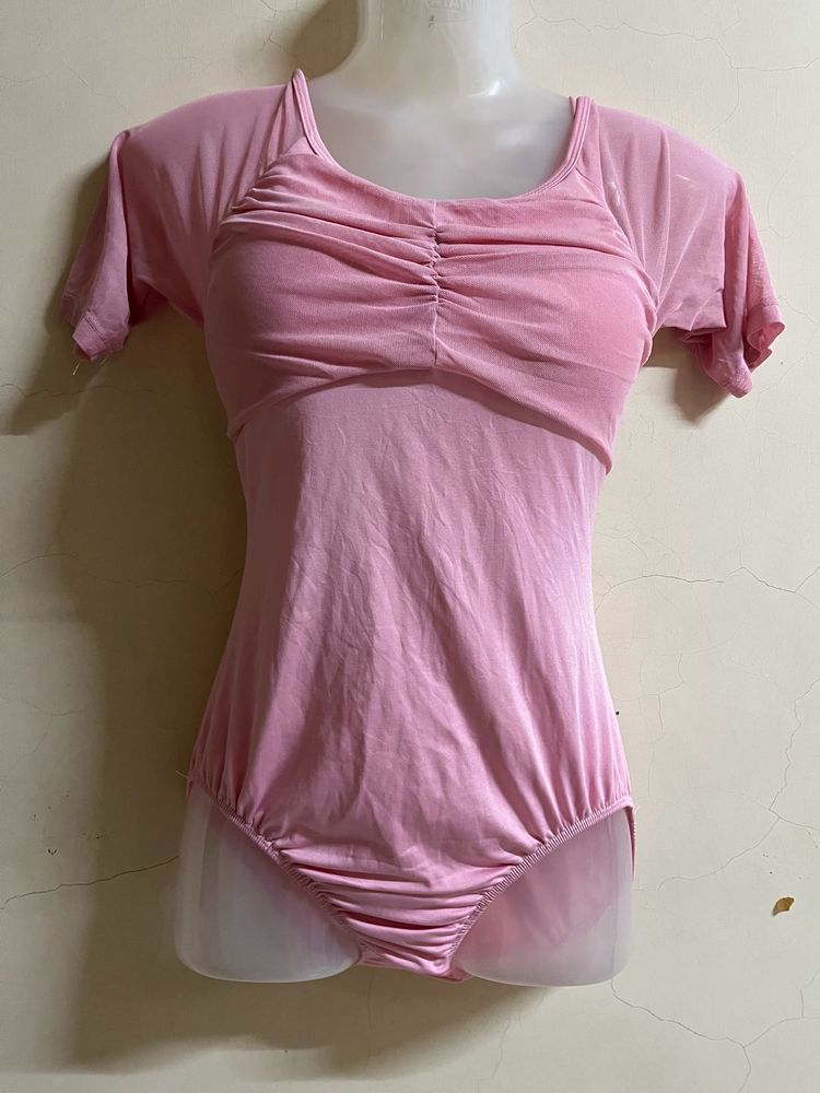 Korean Padded Baby Pink Play Suit