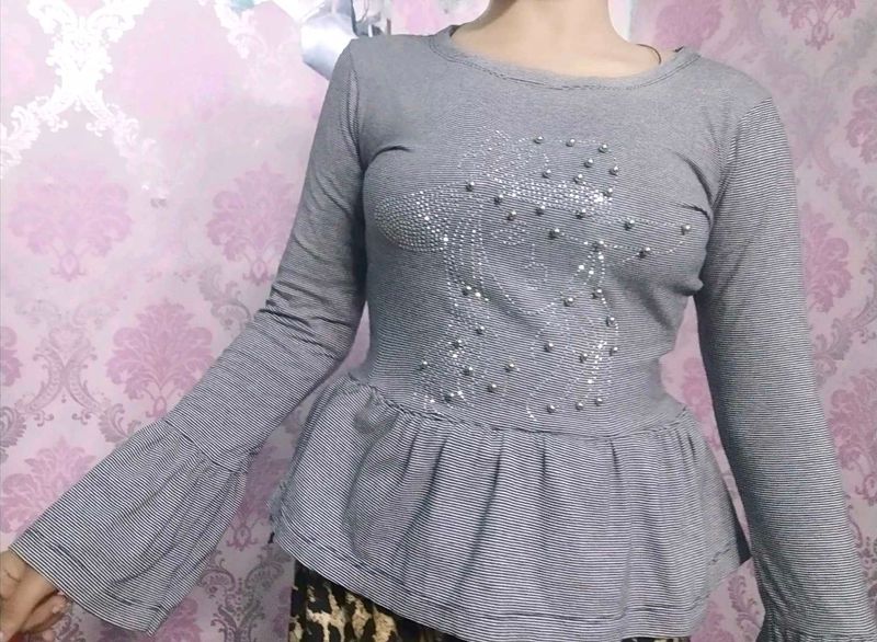 Women Top Bell Sleeve