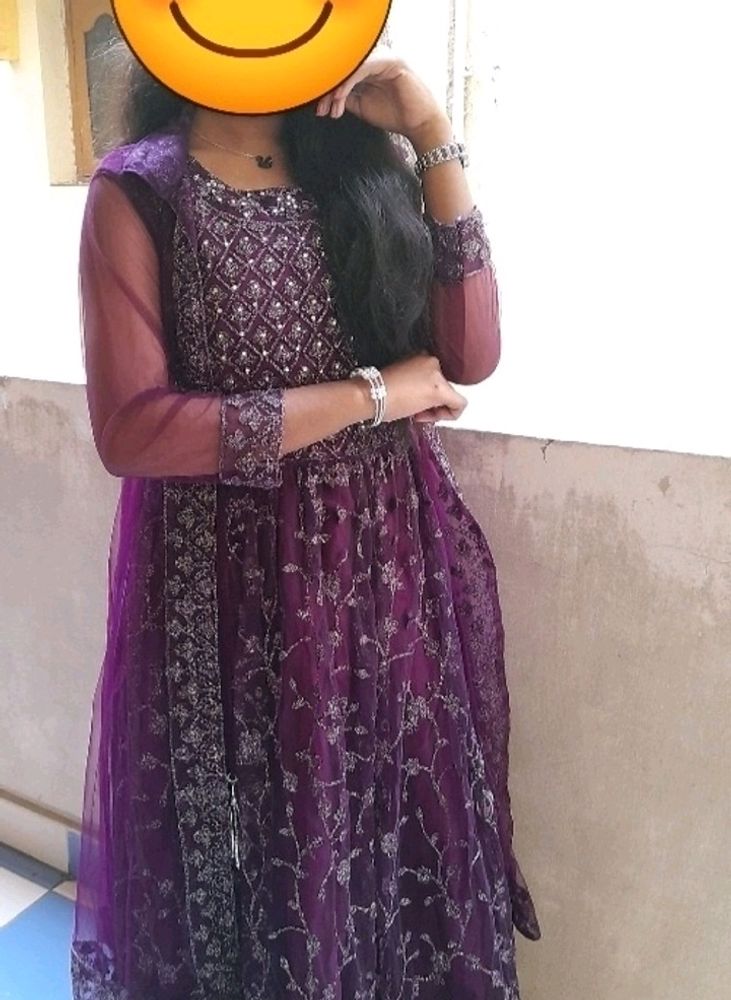 Purple Full Frock