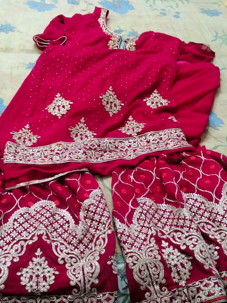 Tody Offer  Only 34 Nd Margin 38 Sharara Suit