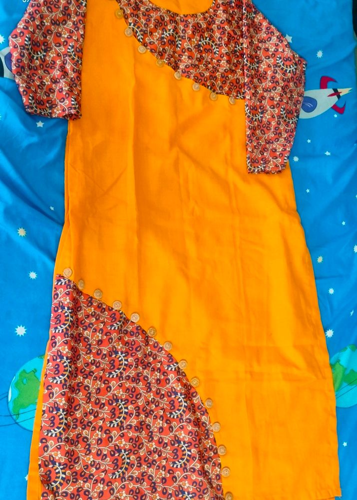 New Mustard Kurtha