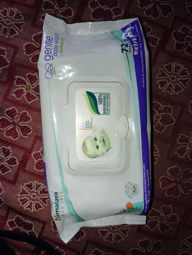 himalaya baby wipes  72 Pcs