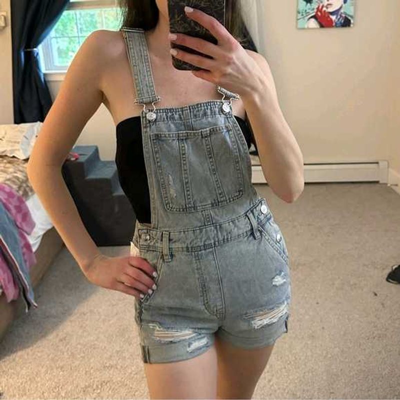 Denim Short Dungaree