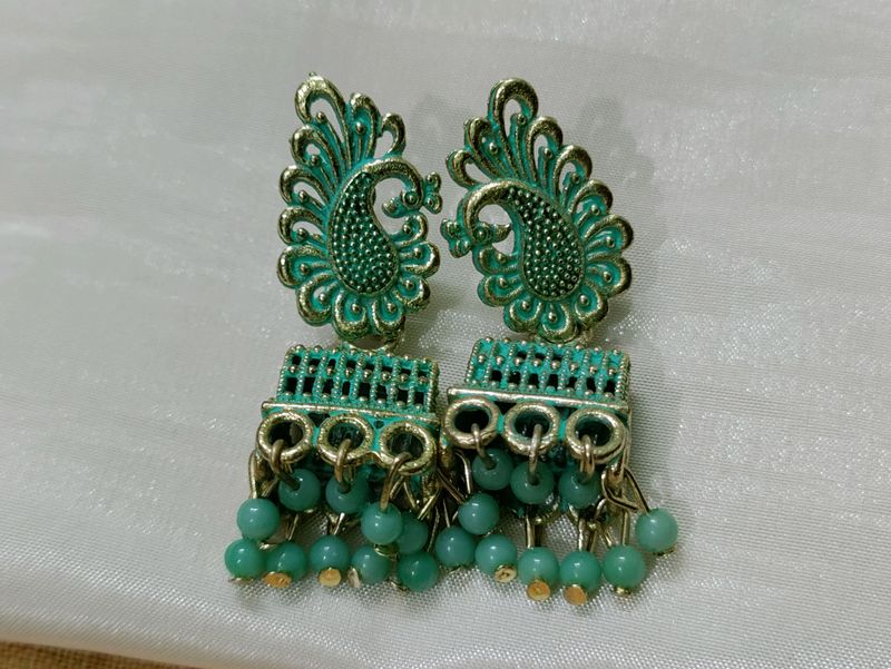 Minakari work earrings