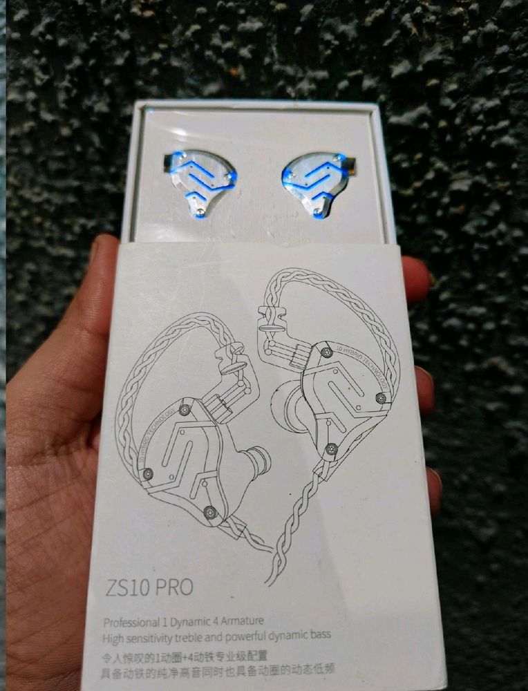 😱Earphone With 10 Speakers IEM Kz ZS10 Pro