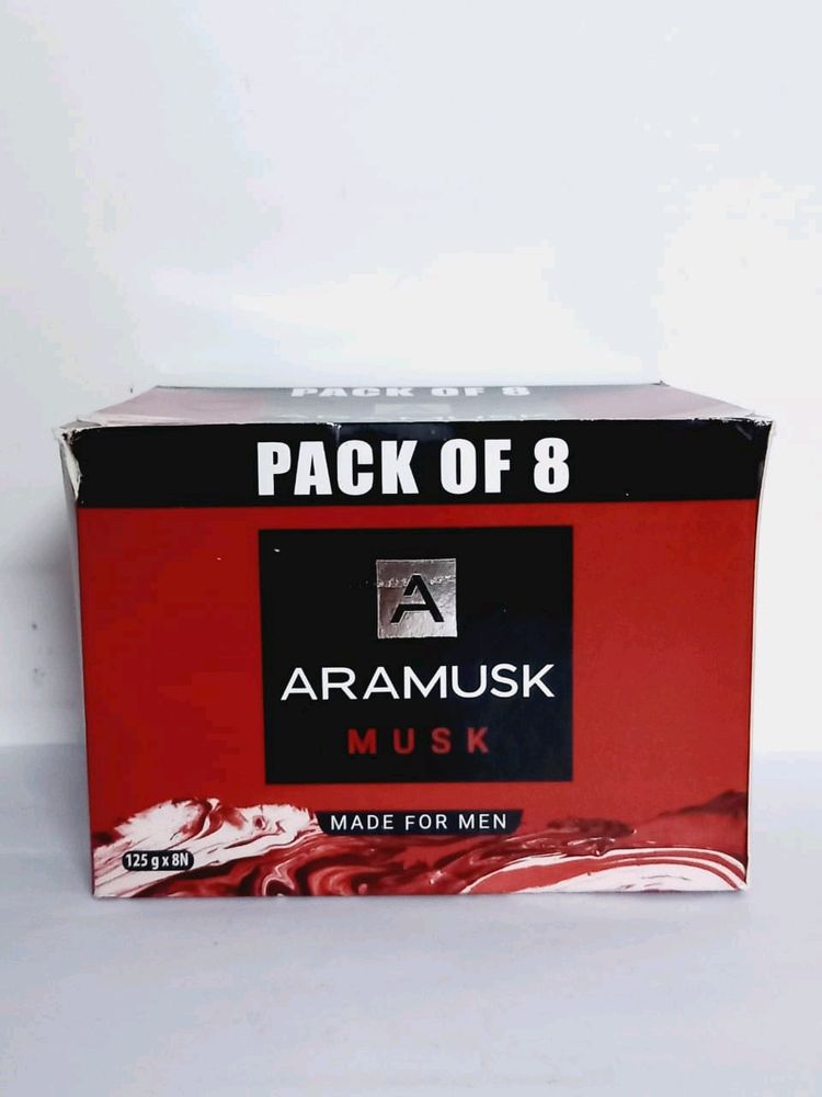 Aramusk Musk Soap For Men Pack Of 8