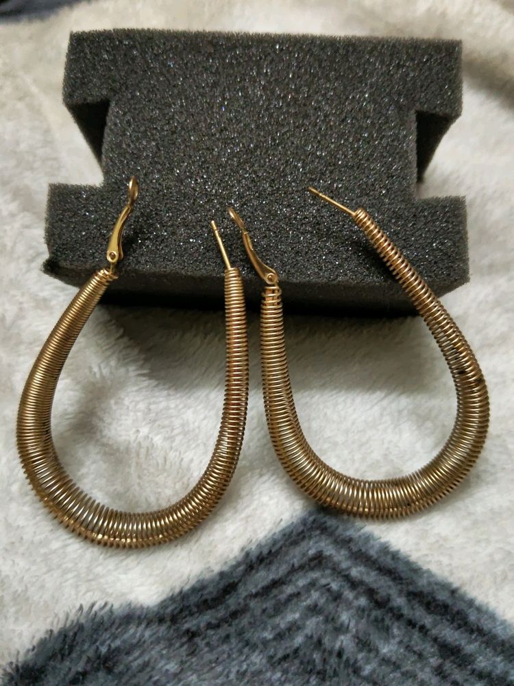 Rosegold Earrings (ring)