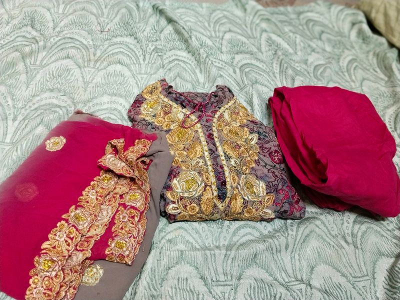 Long Kurta Churidar Dupatta