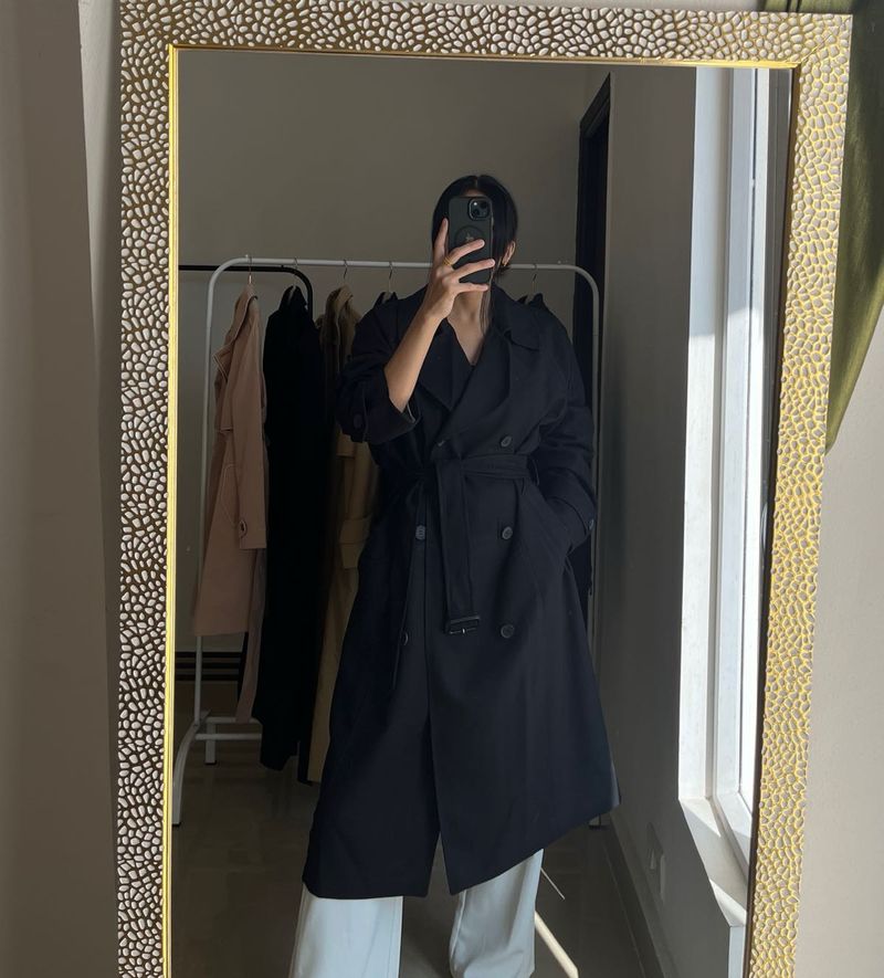 🖤🤎 COMBO of Beige & Black Trench Coat