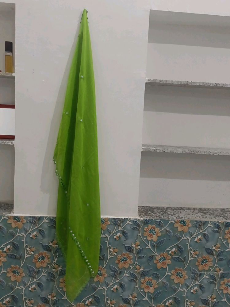 💚 Beautiful Green Dupatta For Festival Season 👍