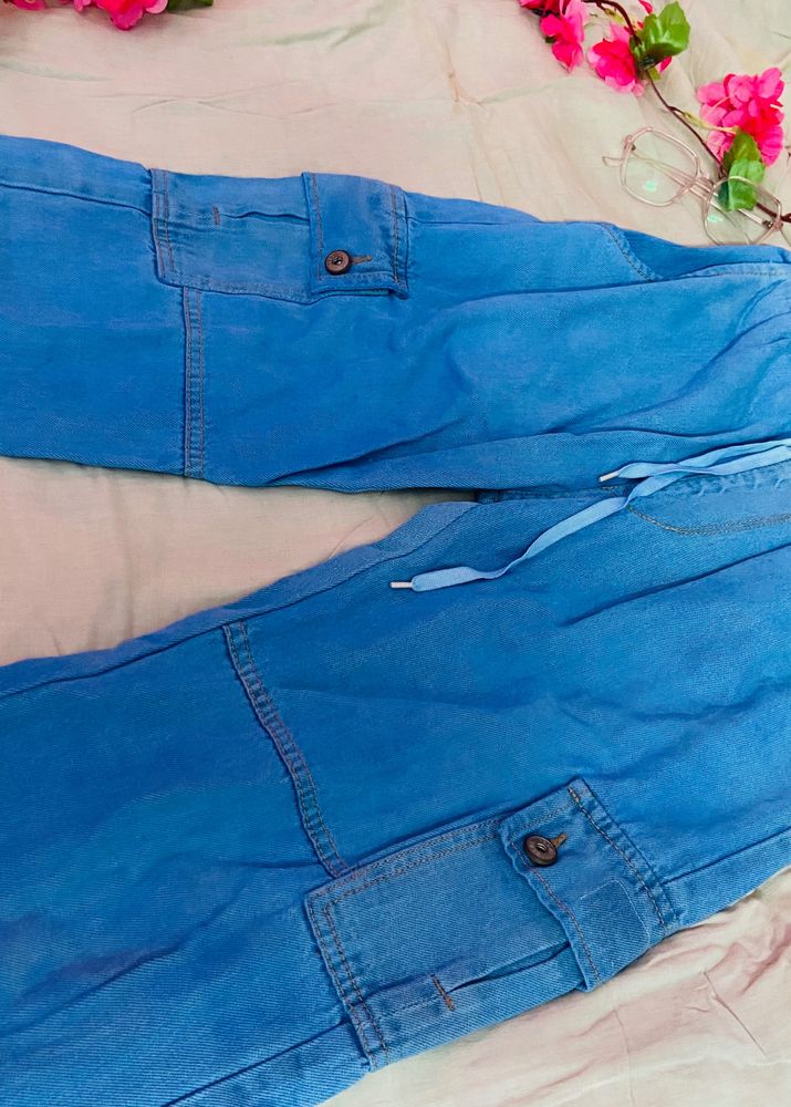 Blue Cargo Jeans