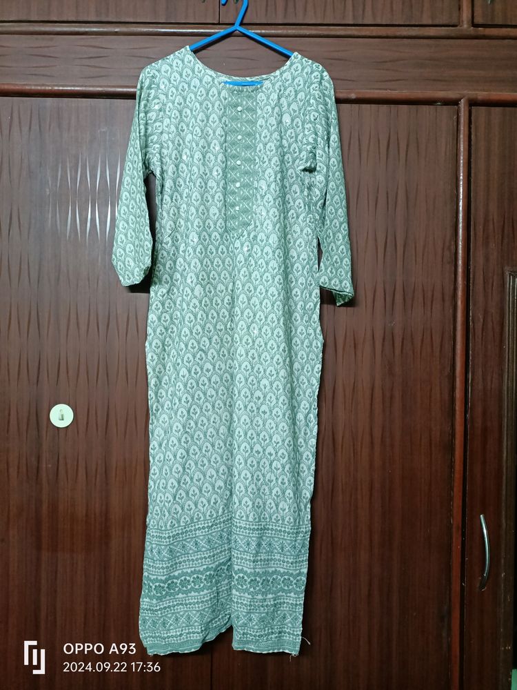 Brand New Cotton Chikenkari Kurti