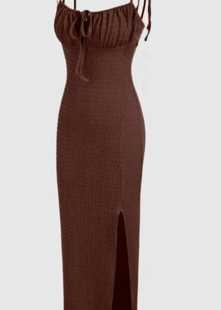 Bodycon Dress, Textured,Side Slit