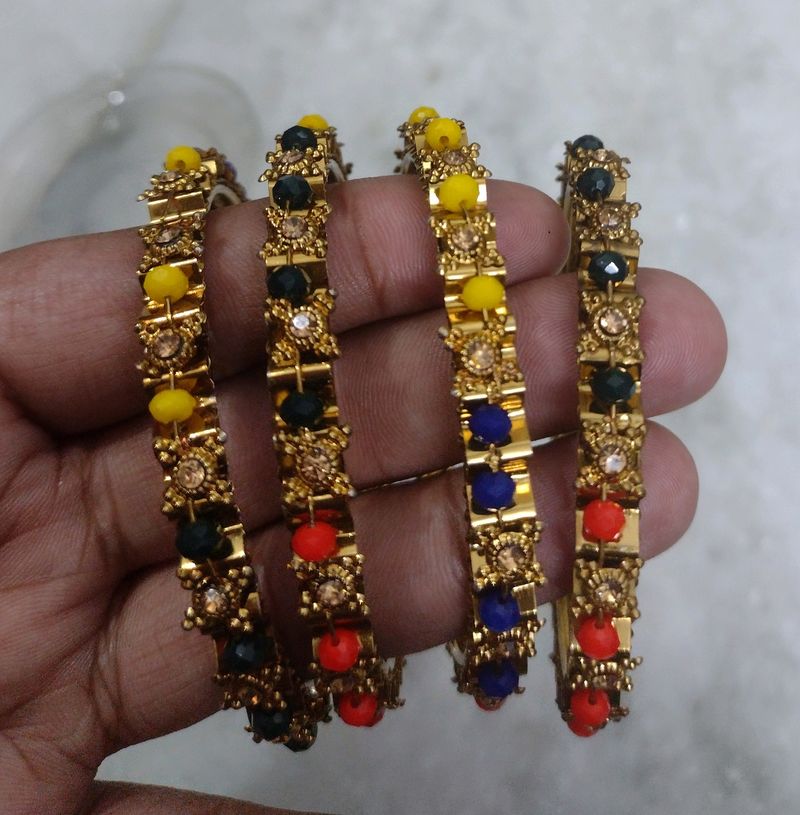 Multicolor Fancy Bangles (Kadhe)