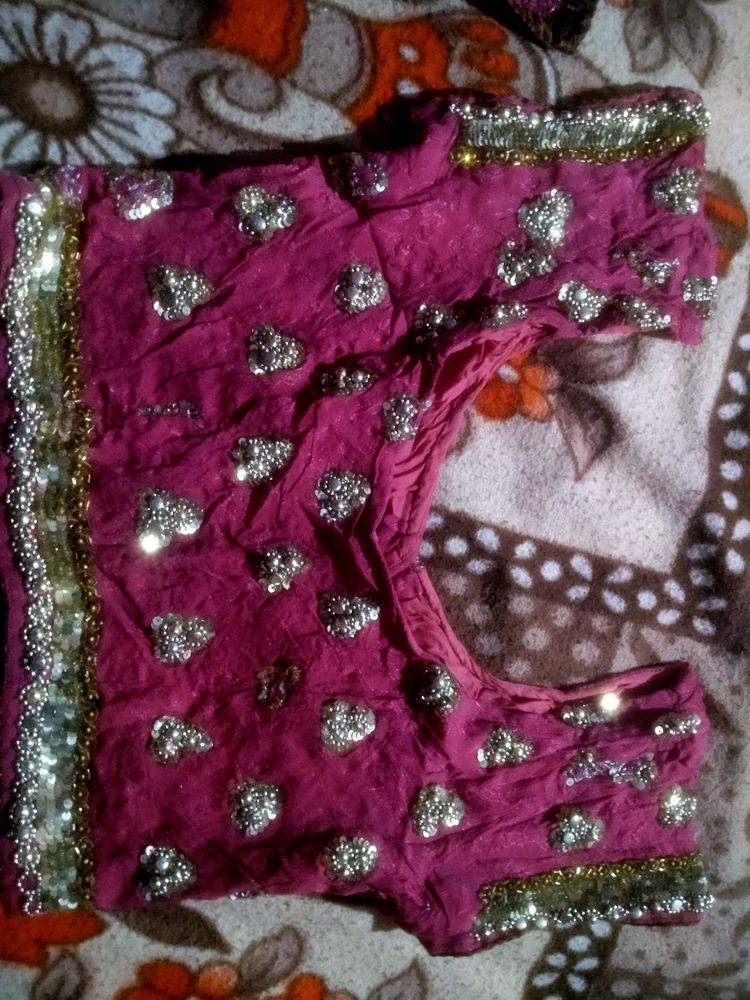 Onion Colour Saree For Wedding