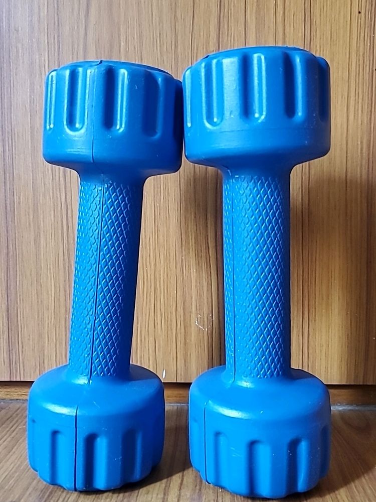 Round PVC Dumbbells Set Of 2 (1kg X Two)