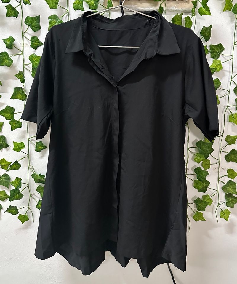 Black button up shirt