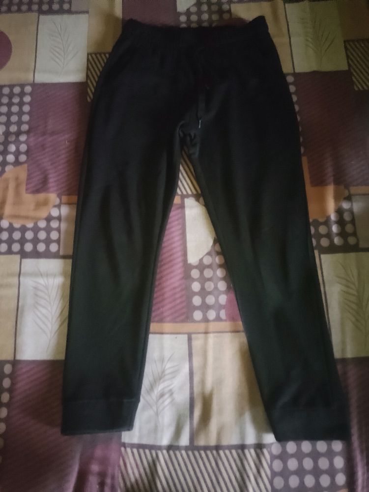 100% Pure Heavy Cotton Black Track  Pant