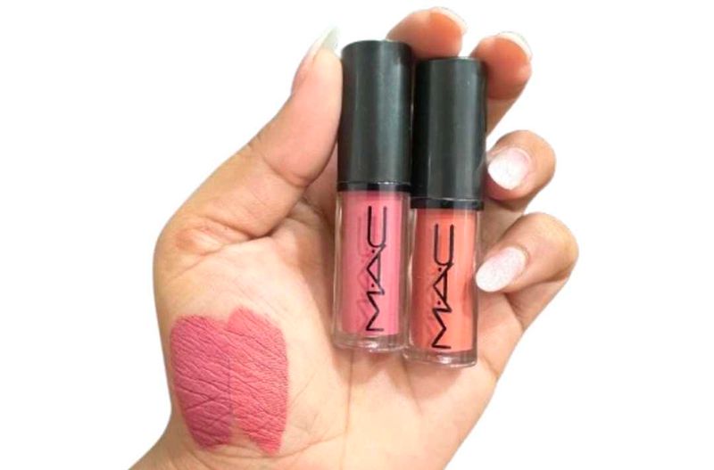 MAC LIQUID LIPSTICK SET OF 2 NUDE