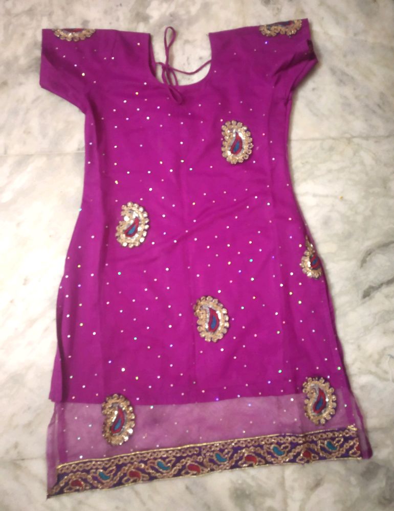 Net Kurta Set