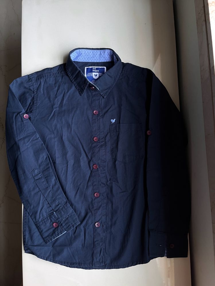 Navy Blue Boys Shirt