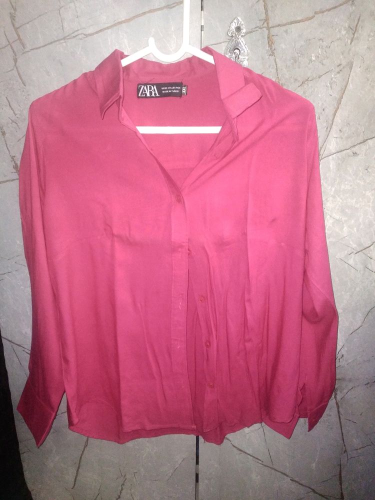 ZARA pink formal shirt