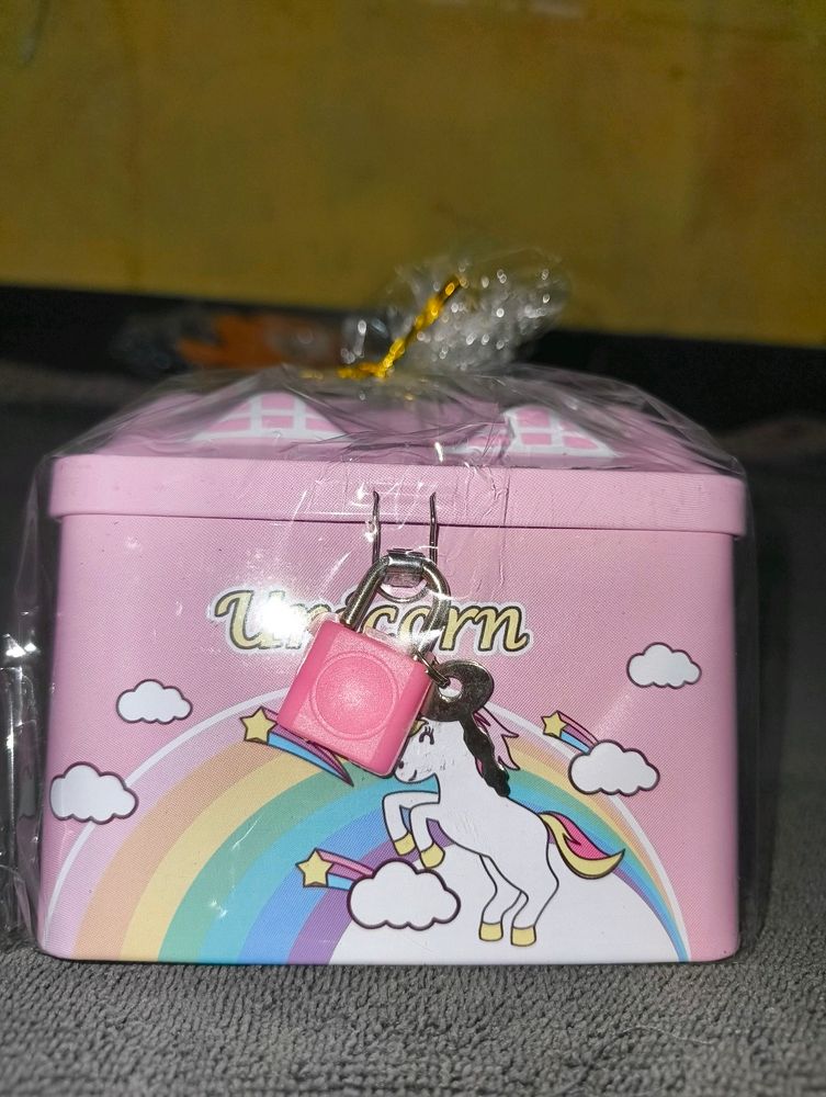 Pink Unicorn Coin Bank