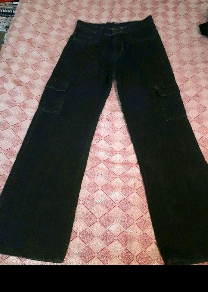 Charcoal Cargo Jeans🔥( Offer Is For Now )