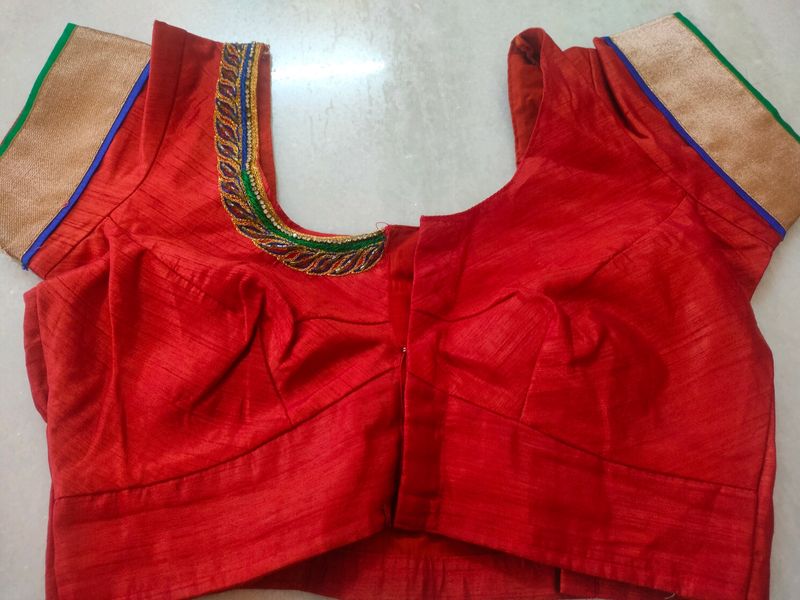 Red Readymade Blouse