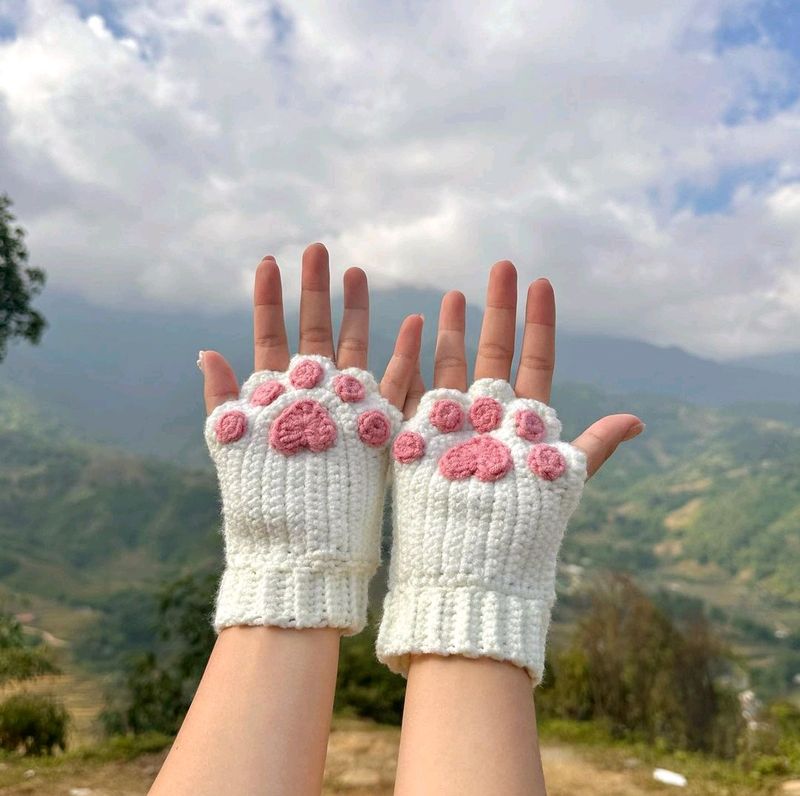 Fingerless Cat Gloves 🐾