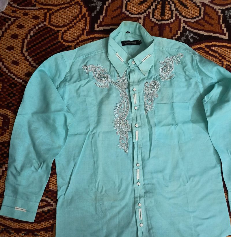 embroidery shirt men