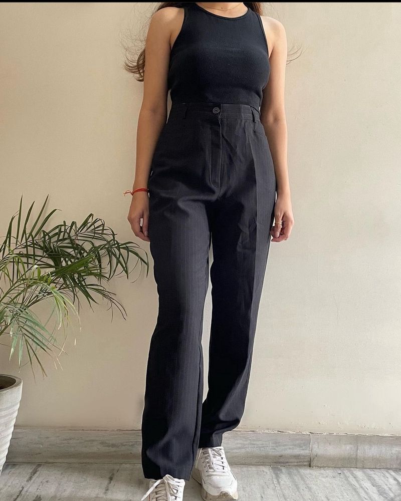 Straight High Waist Trouser