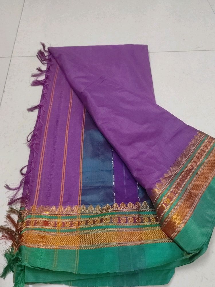 New🌟 Handloom Soft Silk Saree With Border