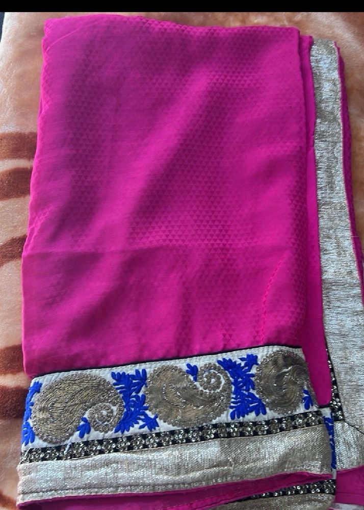 Magenta Saree