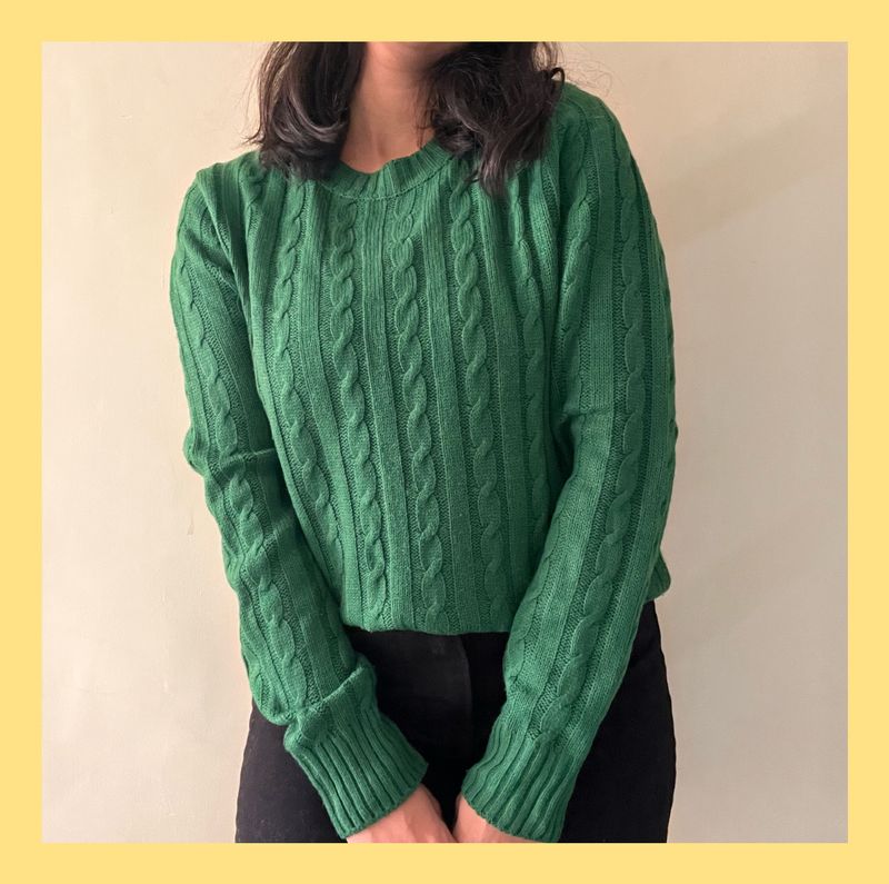 Green Knit Sweater (UNUSED)