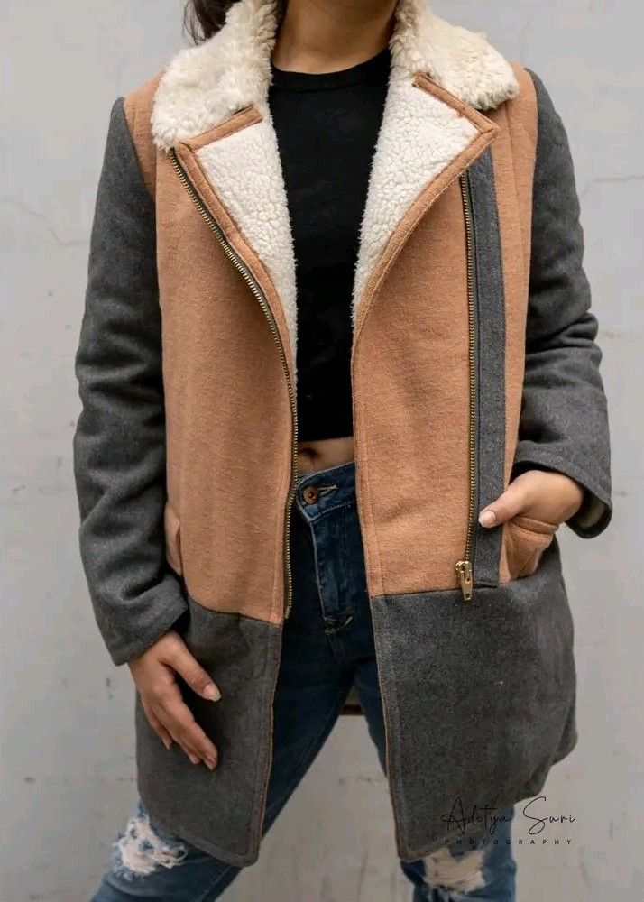 Stylish Heavy Fleece-Lined Winter Coat