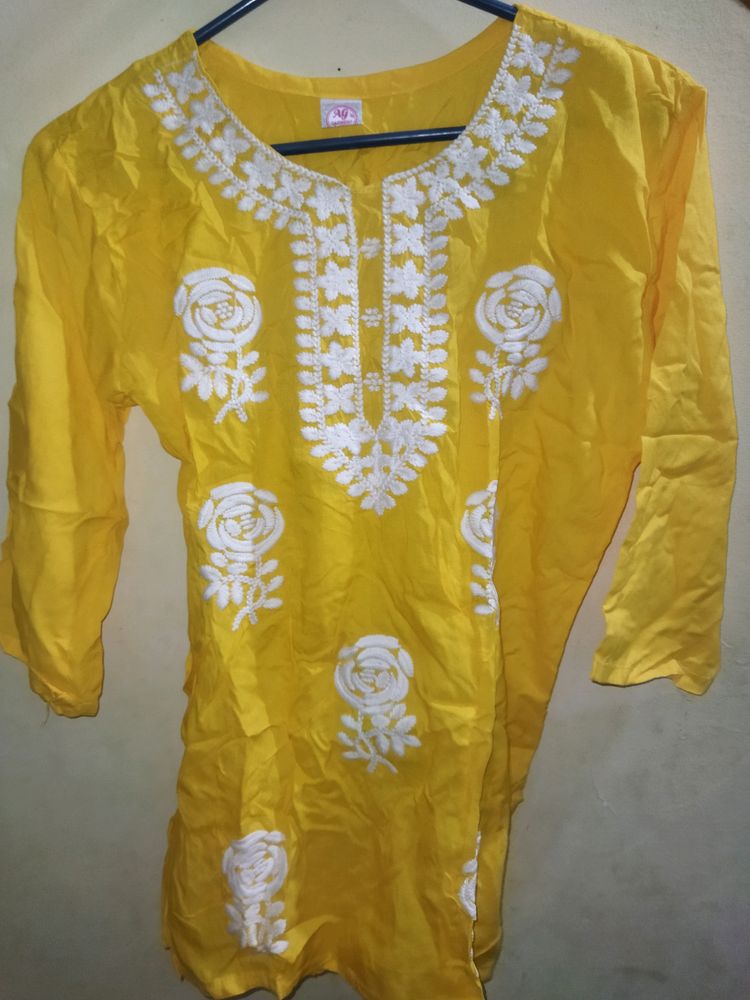 Fancy Kurti (Yellow Colour)