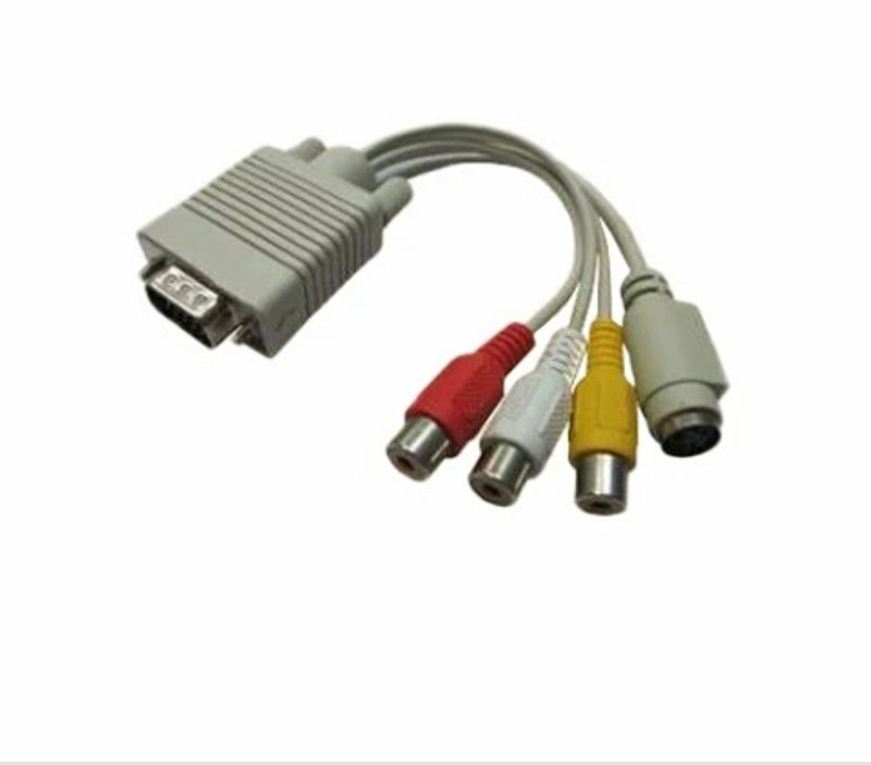 Vga To S Video 3Rca Cable