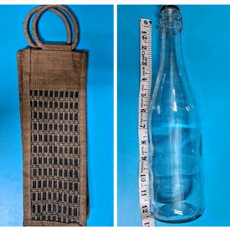 Bottle With Jute Bag