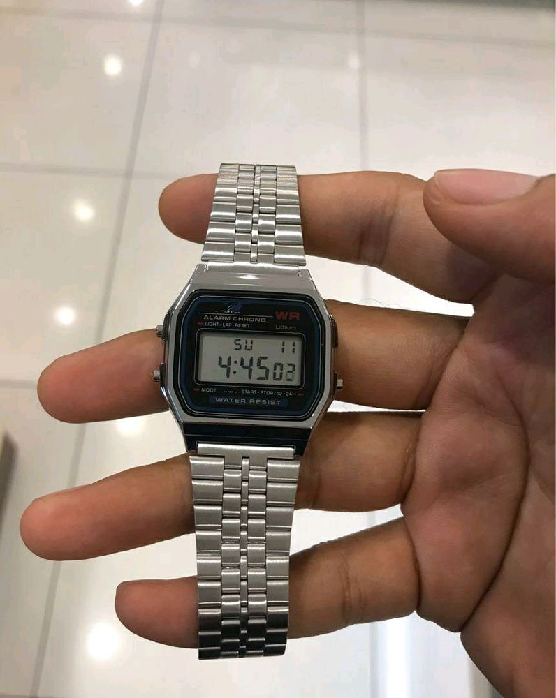 Silver Unused Vintage Style Digital Watch For All