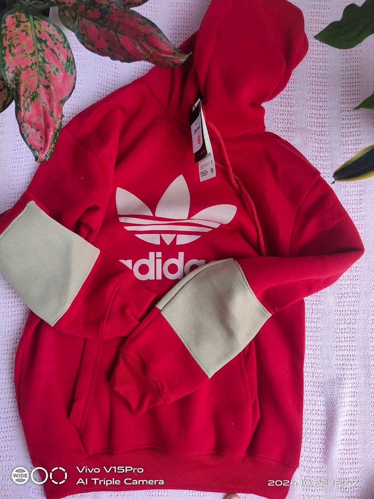 Men's Kangaroo pocket hoodie Adidas Logo Printed