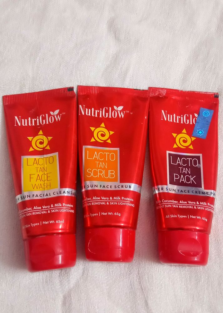 NUTRIGLOW, FACE WASH, SCRUB &FACEPACK