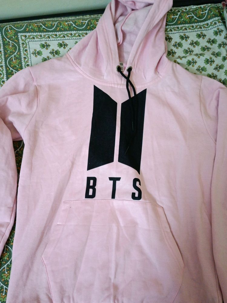 BTS Pink Soft Hoodie