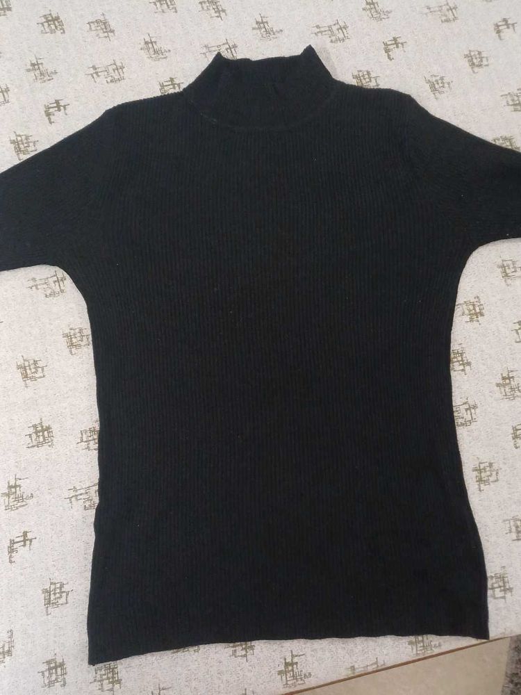 Black High Neck For Winters